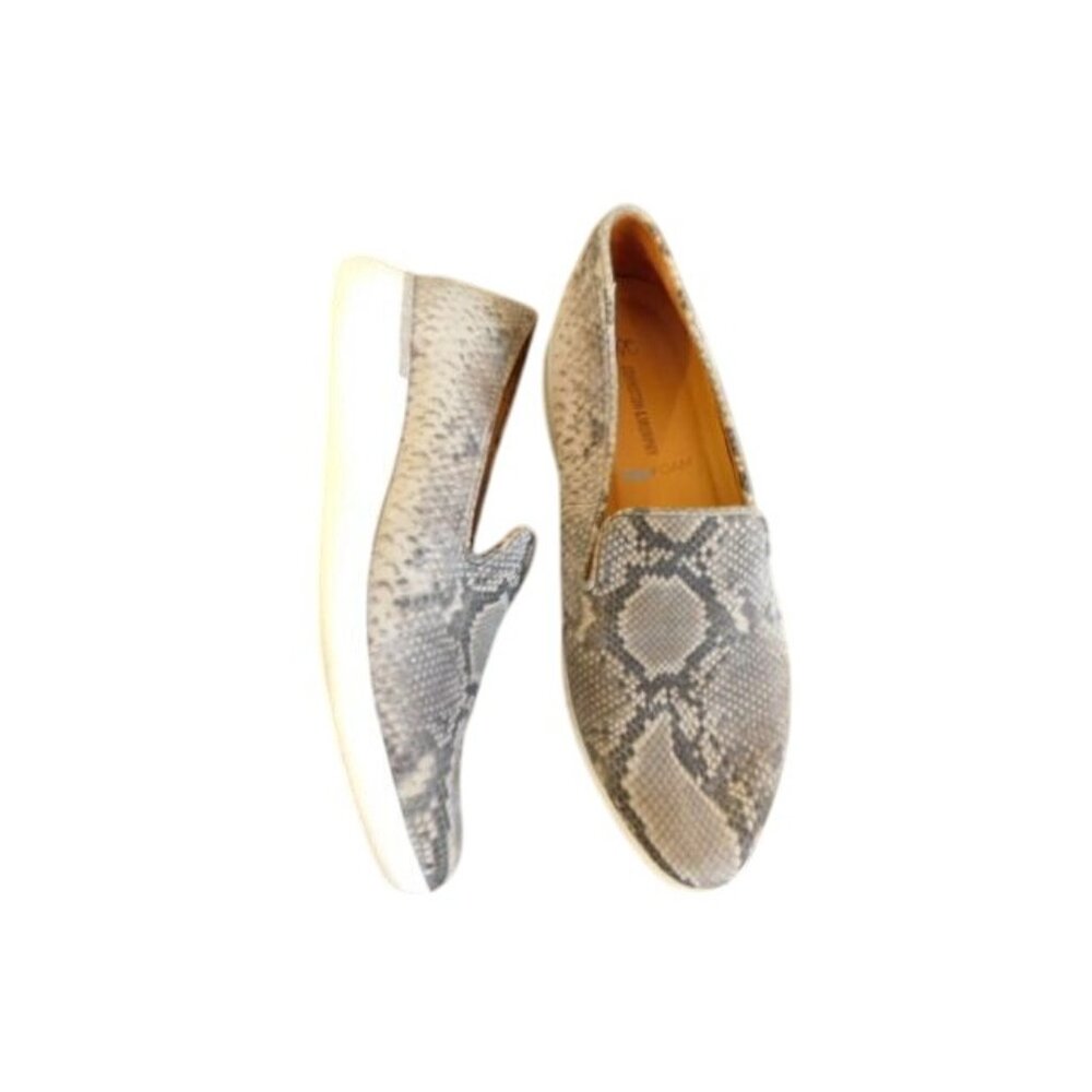 Johnston & Murphy  Size 6.5 Reptile Leather Slip On Leather Flats Shoes6.5